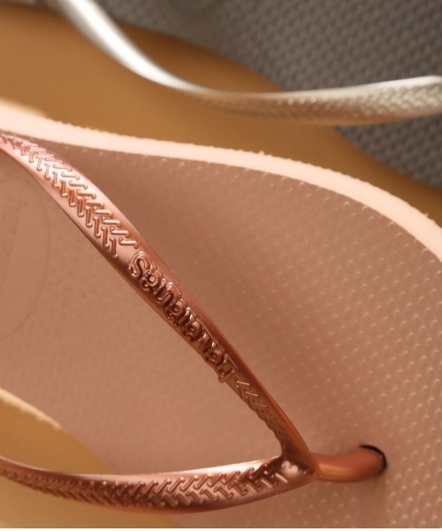havaianas(ハワイアナス)の「havaianas/ハワイアナス SLIM/スリム ビーチサンダル 4000030(サンダル・レディース・ホワイト/ピンク/ゴールド/グレー/ブラック/ブルー・24.0cm/23.0cm)」の5枚目の写真