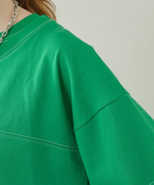 TRANOI（トラノイ）の「TRANOI クロップドセットトップス（Tシャツ/カットソー・レディース・ブラック/ブルー/グリーン・FREE）」の21枚目の写真