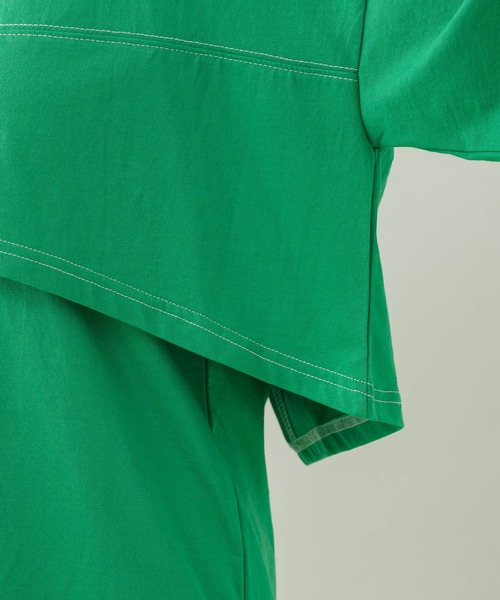 TRANOI（トラノイ）の「TRANOI クロップドセットトップス（Tシャツ/カットソー・レディース・ブラック/ブルー/グリーン・FREE）」の17枚目の写真