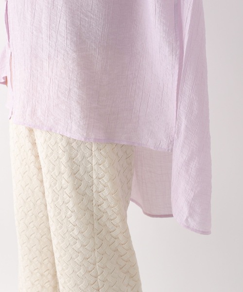 LEPSIM(レプシィム)の「シャーリングスキッパーブラウス 274206(シャツ/ブラウス・レディース・ブラック/オフホワイト/ピンク・FREE)」の5枚目の写真