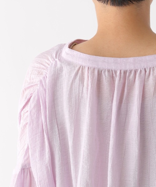 LEPSIM(レプシィム)の「シャーリングスキッパーブラウス 274206(シャツ/ブラウス・レディース・ブラック/オフホワイト/ピンク・FREE)」の11枚目の写真