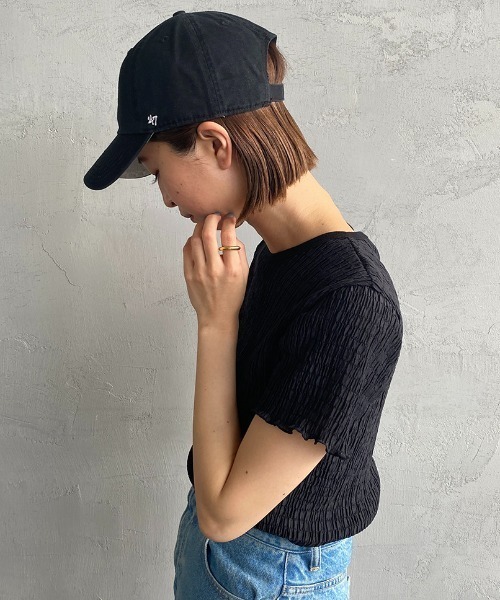 '47（フォーティーセブン）の「['47/フォーティセブン] LA ドジャース ロゴ刺繍ベースボールキャップ（キャップ・レディース・ブラック/ブルー/カーキ・ONE SIZE）」の7枚目の写真