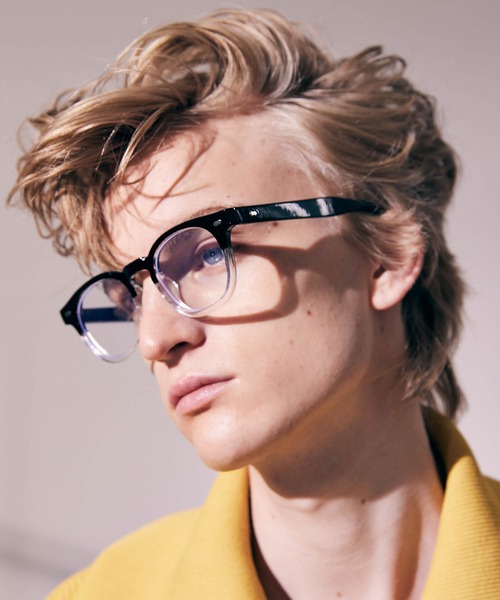 MAISON SPECIAL（メゾンスペシャル）の「《ユニセックスアイテム》クリアボストンアイウェア【MAISON SPECIAL/メゾンスペシャル】（メガネ・メンズ・ブラック/グレー/グリーン・FREE）」の8枚目の写真