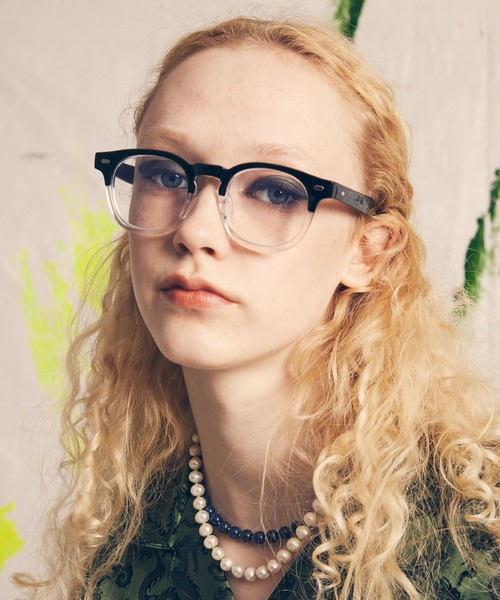 MAISON SPECIAL（メゾンスペシャル）の「《ユニセックスアイテム》クリアボストンアイウェア【MAISON SPECIAL/メゾンスペシャル】（メガネ・メンズ・ブラック/グレー/グリーン・FREE）」の4枚目の写真