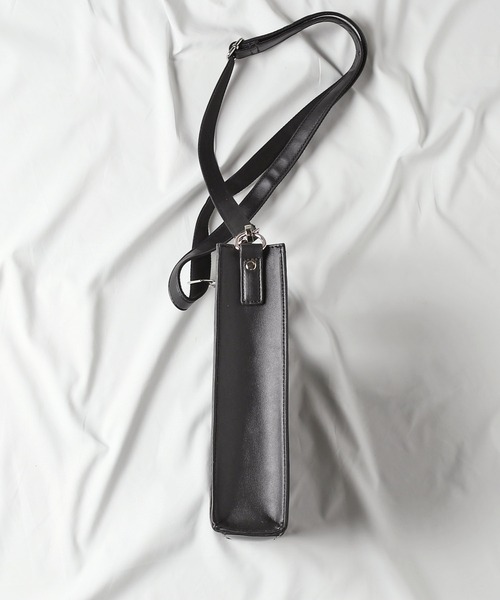 UNION STATION（ユニオンステーション）の「シンセティックレザースクエアショルダーバッグ（ショルダーバッグ・メンズ・ブラック/グレー/ブラック系その他・FREE）」の5枚目の写真