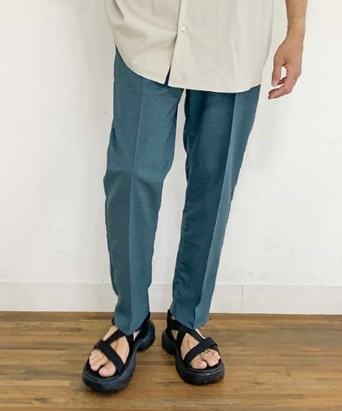 a.v.v（アーヴェヴェ）の「【速乾】リライトセミルーズアンクルパンツ（セットアップ対応）（その他パンツ・メンズ・ブラック/モカ/グリーン・46/48/44/50）」の3枚目の写真