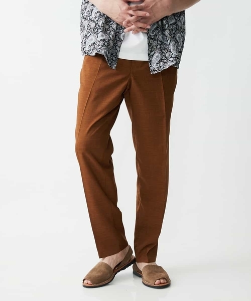 a.v.v（アーヴェヴェ）の「【速乾】リライトセミルーズアンクルパンツ（セットアップ対応）（その他パンツ・メンズ・ブラック/モカ/グリーン・46/48/44/50）」の2枚目の写真