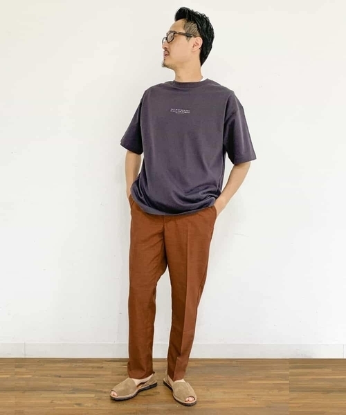 a.v.v（アーヴェヴェ）の「【速乾】リライトセミルーズアンクルパンツ（セットアップ対応）（その他パンツ・メンズ・ブラック/モカ/グリーン・46/48/44/50）」の14枚目の写真