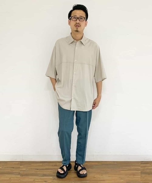 a.v.v（アーヴェヴェ）の「【速乾】リライトセミルーズアンクルパンツ（セットアップ対応）（その他パンツ・メンズ・ブラック/モカ/グリーン・46/48/44/50）」の11枚目の写真