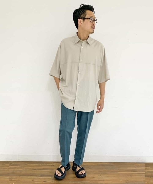 a.v.v（アーヴェヴェ）の「【速乾】リライトセミルーズアンクルパンツ（セットアップ対応）（その他パンツ・メンズ・ブラック/モカ/グリーン・46/48/44/50）」の10枚目の写真