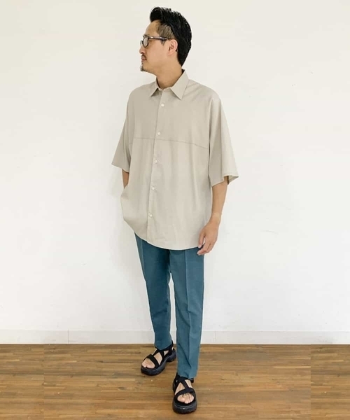 a.v.v（アーヴェヴェ）の「【速乾】リライトセミルーズアンクルパンツ（セットアップ対応）（その他パンツ・メンズ・ブラック/モカ/グリーン・46/48/44/50）」の9枚目の写真