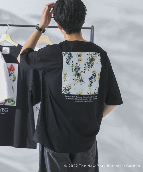 URBAN RESEARCH(アーバンリサーチ)の「NYBG T-SHIRTS(Tシャツ/カットソー・メンズ・ホワイト/ブラック・MEDIUM/LARGE)」の2枚目の写真