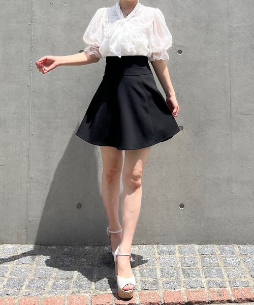 Crea titty&Co. PETIT（クレアティティーアンドコープチ）の「【Crea titty&Co. PETIT】レースリボンパフブラウス（シャツ/ブラウス・レディース・ホワイト・FREE）」の10枚目の写真