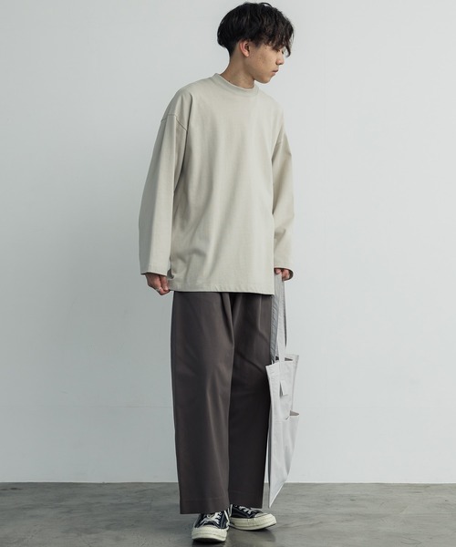 WYM LIDNM(ウィム バイ リドム)の「HARD GABA LOOSE FIT TROUSERS(その他パンツ・メンズ・オフホワイト/ダークグレー/グレー系/ダークベージュ/ダークブラウン/グレー・S/M/L)」の19枚目の写真