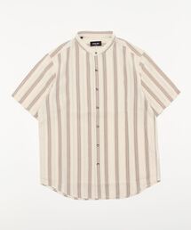 MEN'S BIGI | オリエンタルジャガードストライプ半袖シャツ　fabric made in japan(シャツ/ブラウス)
