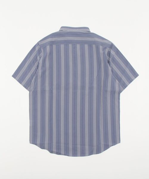 MEN'S BIGI（メンズビギ）の「オリエンタルジャガードストライプ半袖シャツ　fabric made in japan（シャツ/ブラウス・メンズ・ブルー/ベージュ・03/02/01）」の3枚目の写真