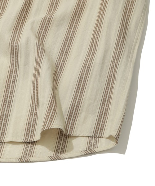 MEN'S BIGI（メンズビギ）の「オリエンタルジャガードストライプ半袖シャツ　fabric made in japan（シャツ/ブラウス・メンズ・ブルー/ベージュ・03/02/01）」の12枚目の写真