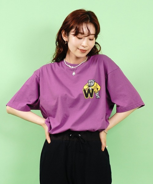 THE SHINZONE(ザ シンゾーン)の「BULL DAD TEE(Tシャツ/カットソー・レディース・ブルー/パープル/グリーン・FREE)」の3枚目の写真