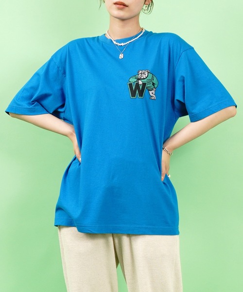 THE SHINZONE(ザ シンゾーン)の「BULL DAD TEE(Tシャツ/カットソー・レディース・ブルー/パープル/グリーン・FREE)」の2枚目の写真