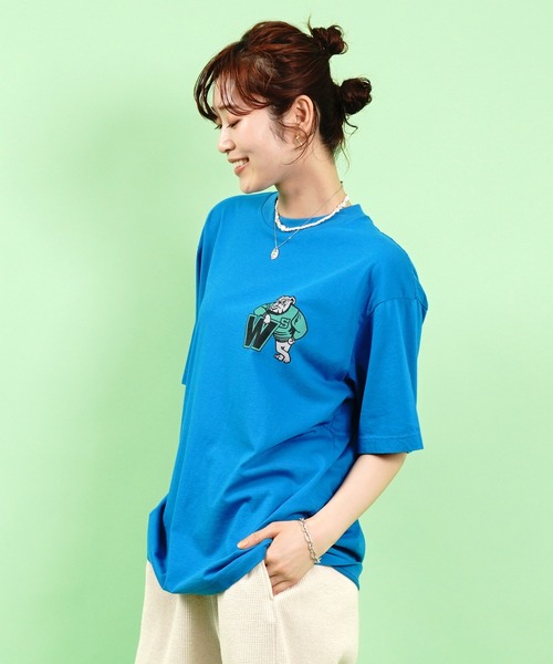 THE SHINZONE(ザ シンゾーン)の「BULL DAD TEE(Tシャツ/カットソー・レディース・ブルー/パープル/グリーン・FREE)」の8枚目の写真