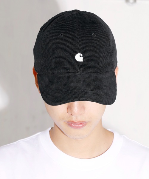 Carhartt WIP(カーハートダブリューアイピー)の「Carhartt WIP/カーハートダブリューアイピー Harlem Cap ベースボールキャップ コーデュロイ(キャップ・メンズ・ブラック・ONE SIZE)」の16枚目の写真