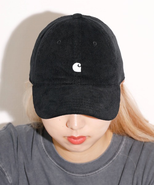 Carhartt WIP(カーハートダブリューアイピー)の「Carhartt WIP/カーハートダブリューアイピー Harlem Cap ベースボールキャップ コーデュロイ(キャップ・メンズ・ブラック・ONE SIZE)」の13枚目の写真