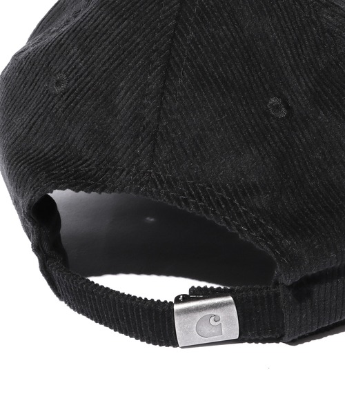 Carhartt WIP(カーハートダブリューアイピー)の「Carhartt WIP/カーハートダブリューアイピー Harlem Cap ベースボールキャップ コーデュロイ(キャップ・メンズ・ブラック・ONE SIZE)」の7枚目の写真