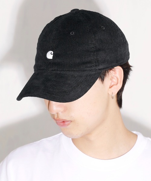 Carhartt WIP(カーハートダブリューアイピー)の「Carhartt WIP/カーハートダブリューアイピー Harlem Cap ベースボールキャップ コーデュロイ(キャップ・メンズ・ブラック・ONE SIZE)」の22枚目の写真