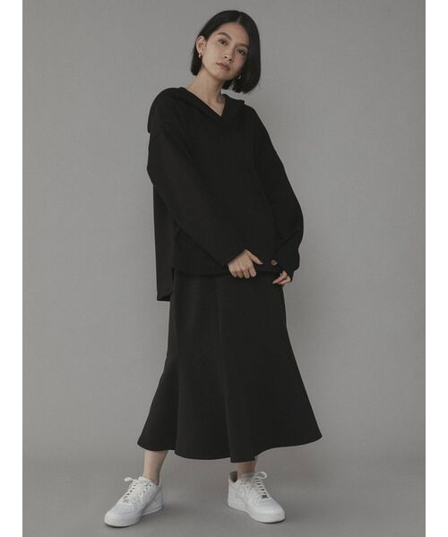 COTORICA（コトリカ）の「ダンボールマーメイドスカート（スカート・レディース・チャコールグレー/ブラック/グリーン・SMALL/MEDIUM）」の4枚目の写真