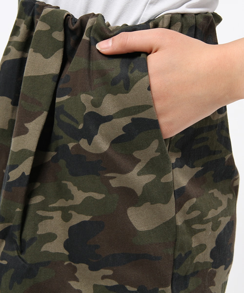 CIAOPANIC（チャオパニック）の「【Ciaopanic】ウエストギャザーカモSK（スカート・レディース・その他11・FREE）」の2枚目の写真