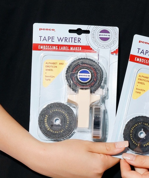 PENCO（ペンコ）の「penco/ペンコ テープライター レトロ（ステッカー/テープ・メンズ・イエロー/ネイビー/ピンク/アイボリー/ブラウン・FREE）」の8枚目の写真