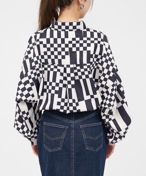 SPIRALGIRL（スパイラルガール）の「ブロックチェックショートジャケット（その他アウター・レディース・ブラック系/ブラウン系・FREE）」の16枚目の写真
