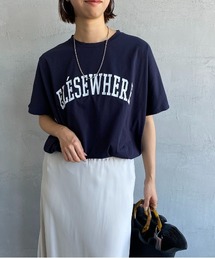 [MICA&DEAL/マイカアンドディール] ELSEWHERE ロゴプリントTシャツ