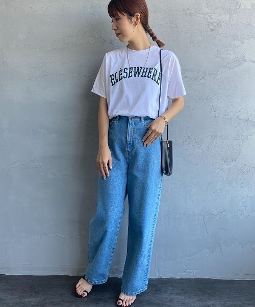 【新品タグ付】マイカアンドディール　ロゴTシャツ　英字 大人のロゴT MICA&DEAL マイカアンドディール 英字ロゴ 日本製 Tシャツ