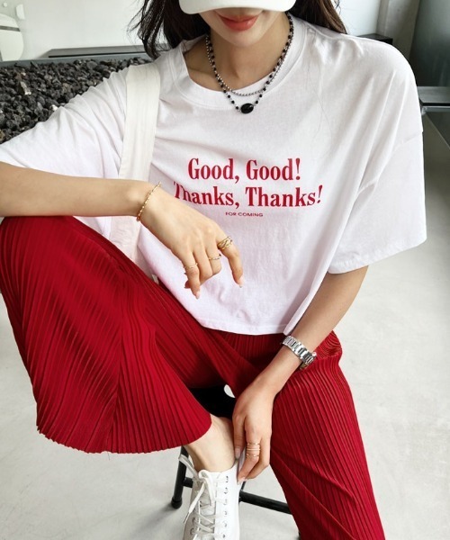 NANING9(ナンニング)の「NANING9 切りっぱなしバンディングプリーツパンツ(その他パンツ・レディース・ブラック/ベージュ/グレー/レッド/グリーン・FREE)」の16枚目の写真