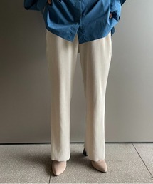 MAISON BREEZE | 楽ちんできちんと感◎【MAISON BREEZE】セミフレアリブパンツ 裾丈セルフカット対応 マルチサイズアイテム(その他パンツ)