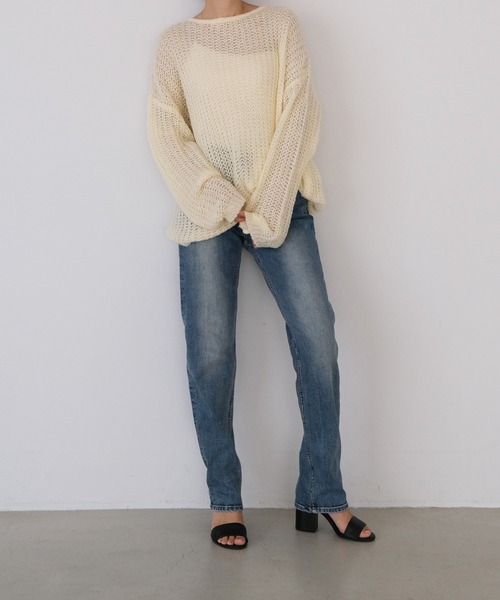AKTE(アクテ)の「スリムストレートデニムパンツ(デニムパンツ・レディース・ブルー・1/2/2T)」の10枚目の写真