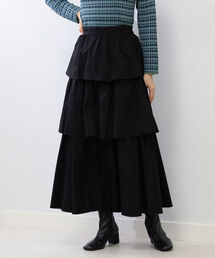 Ray BEAMS | Ray BEAMS / タフタ ティアード スカート(スカート)