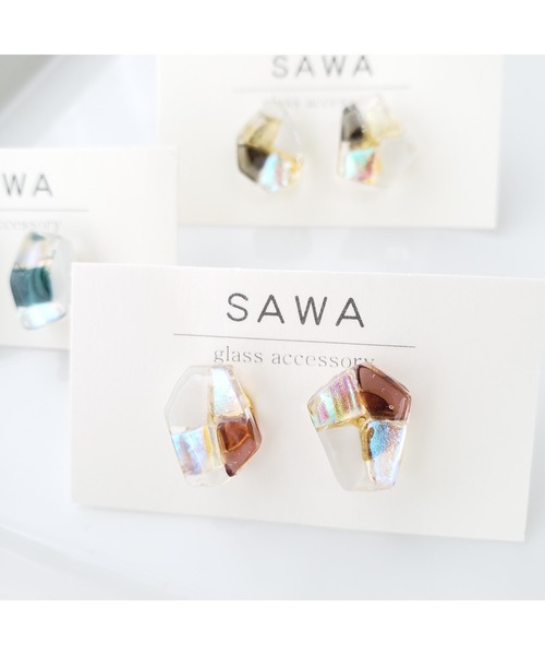 【sawa】多角形ピアス（Sサイズ）(MA)（ピアス（両耳用））｜tone（トーン） 4,706円