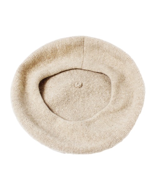 14+（イチヨンプラス）の「国産ラメ入りウールストレッチベレー帽（ハンチング/ベレー帽・レディース・ブラック/ベージュ/ネイビー/オフホワイト/レッド・FREE）」の9枚目の写真