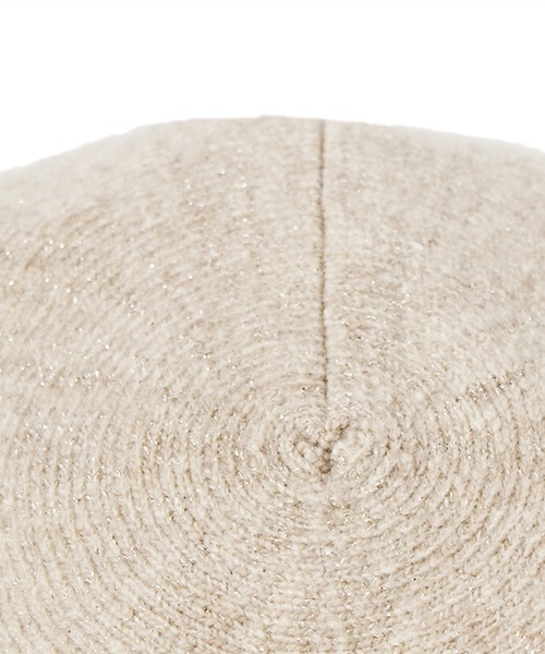 14+（イチヨンプラス）の「国産ラメ入りウールストレッチベレー帽（ハンチング/ベレー帽・レディース・ブラック/ベージュ/ネイビー/オフホワイト/レッド・FREE）」の10枚目の写真