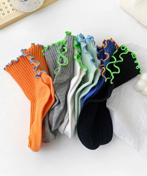 Bambin（ボンバン）の「【 Bambin / ボンバン 】 メロウ リブ ソックス 3足セット（ソックス/靴下・キッズ・A/B・L/XL/M/S）」の6枚目の写真