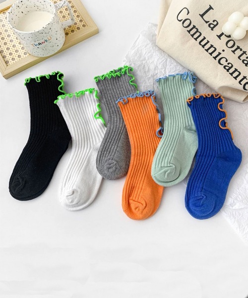 Bambin（ボンバン）の「【 Bambin / ボンバン 】 メロウ リブ ソックス 3足セット（ソックス/靴下・キッズ・A/B・L/XL/M/S）」の3枚目の写真