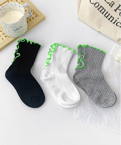 Bambin（ボンバン）の「【 Bambin / ボンバン 】 メロウ リブ ソックス 3足セット（ソックス/靴下・キッズ・A/B・L/XL/M/S）」の22枚目の写真