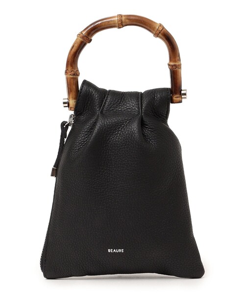 Beau're(ヴュレ)の「BEAURE:バンブーハンドルポシェット◇(ショルダーバッグ・レディース・ブラック/ラベンダー/スカイブルー・ONE SIZE)」の15枚目の写真