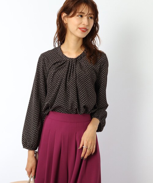 DRESKIP(ドレスキップ)の「◆ボウタイ風ブラウス(シャツ/ブラウス・レディース・サックスブルー/ホワイト系3/ブラック系/ナチュラル・03/02/04)」の12枚目の写真