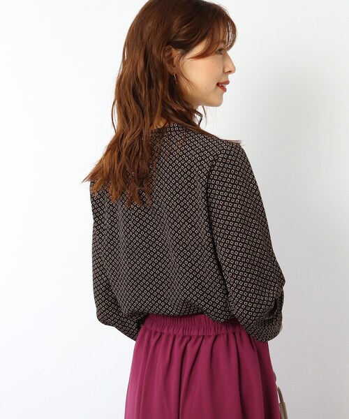 DRESKIP(ドレスキップ)の「◆ボウタイ風ブラウス(シャツ/ブラウス・レディース・サックスブルー/ホワイト系3/ブラック系/ナチュラル・03/02/04)」の14枚目の写真