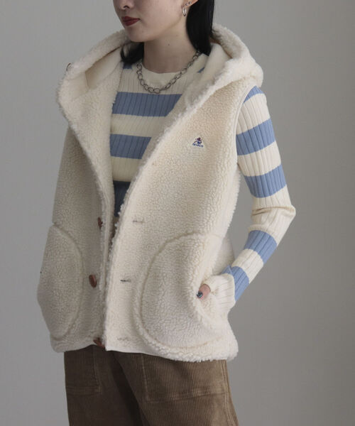 【GEVACO/ゲバコ】ボアフリースフードベスト