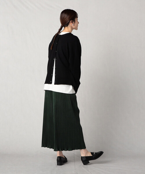 Comme Ca Mature(コムサマチュア)の「【セットアイテム】 ロンT+カーディガン(カーディガン/ボレロ・レディース・ブラック/サーモンピンク/グリーン/グレイッシュベージュ・FREE)」の9枚目の写真