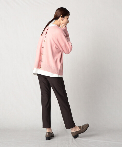 Comme Ca Mature(コムサマチュア)の「【セットアイテム】 ロンT+カーディガン(カーディガン/ボレロ・レディース・ブラック/サーモンピンク/グリーン/グレイッシュベージュ・FREE)」の19枚目の写真